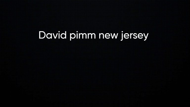 David pimm new jersey